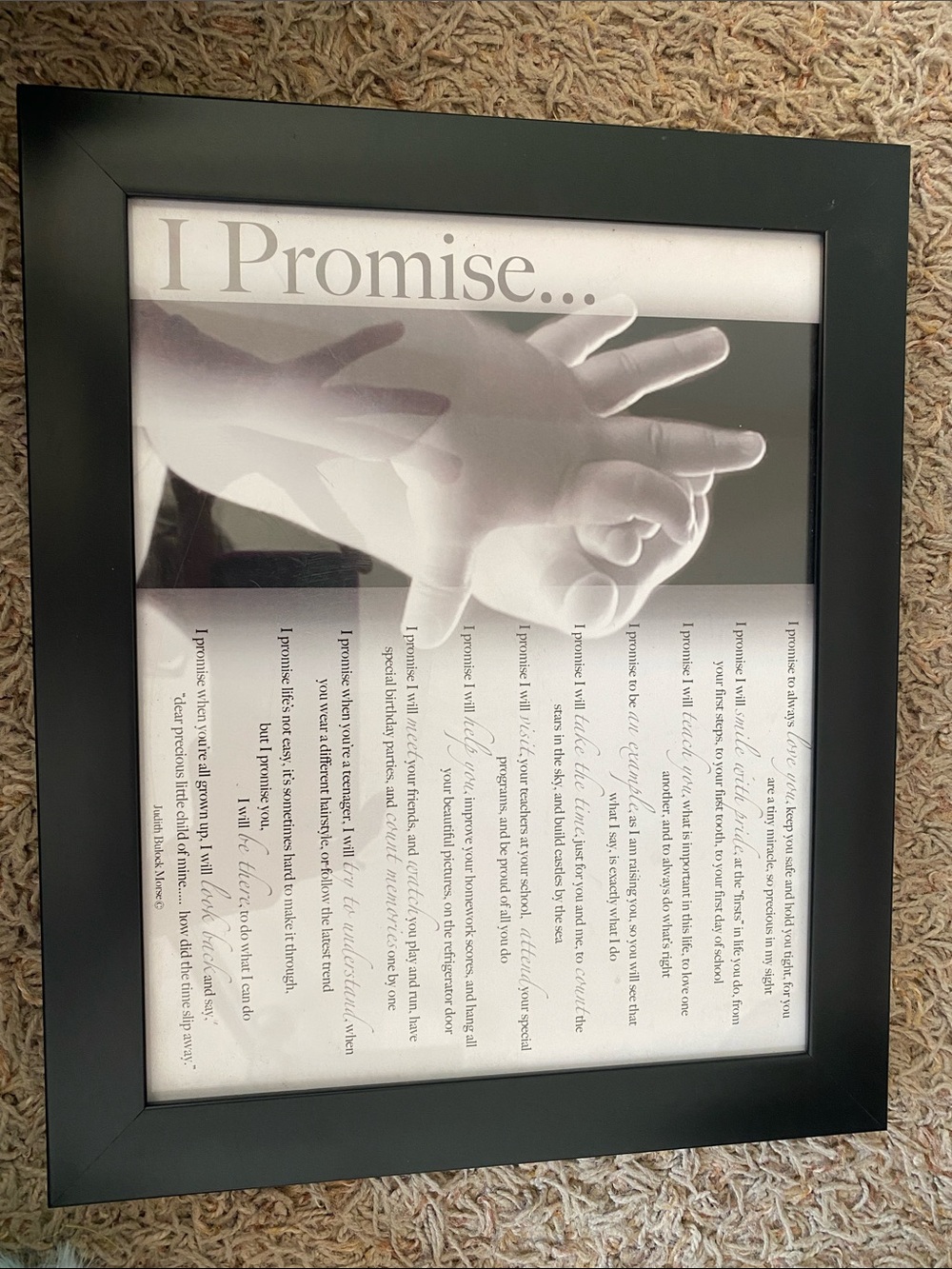 I Promise…. Expecting baby plaque